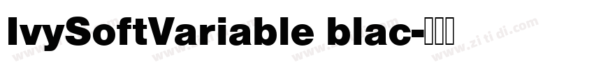 IvySoftVariable blac字体转换